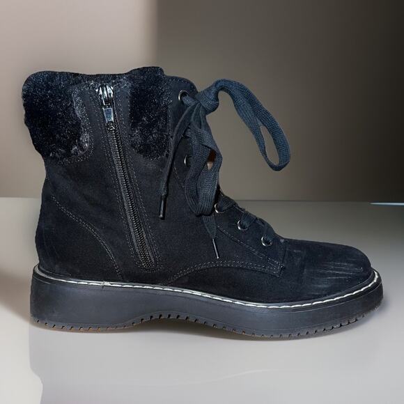 Madden Girl Ankle High Combat Boots Lace-Up And Zipper Size 9 Black - Picture 1 of 10